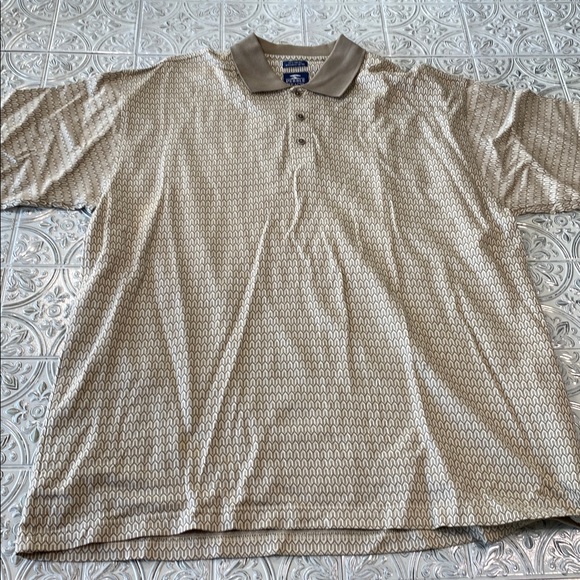 Pebble Beach Mens Tan Golf Polo Large - Picture 10 of 10